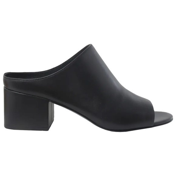 Philip Lim Cube 3.1 Open Toe Leather Mule Block Heel - Picture 3 of 3